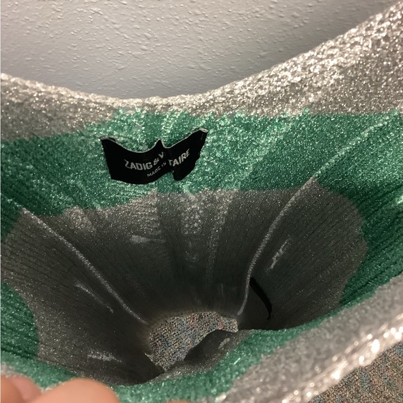 Zadig & Voltaire “Silver Metallic Jessy VL” - Picture 6 of 13